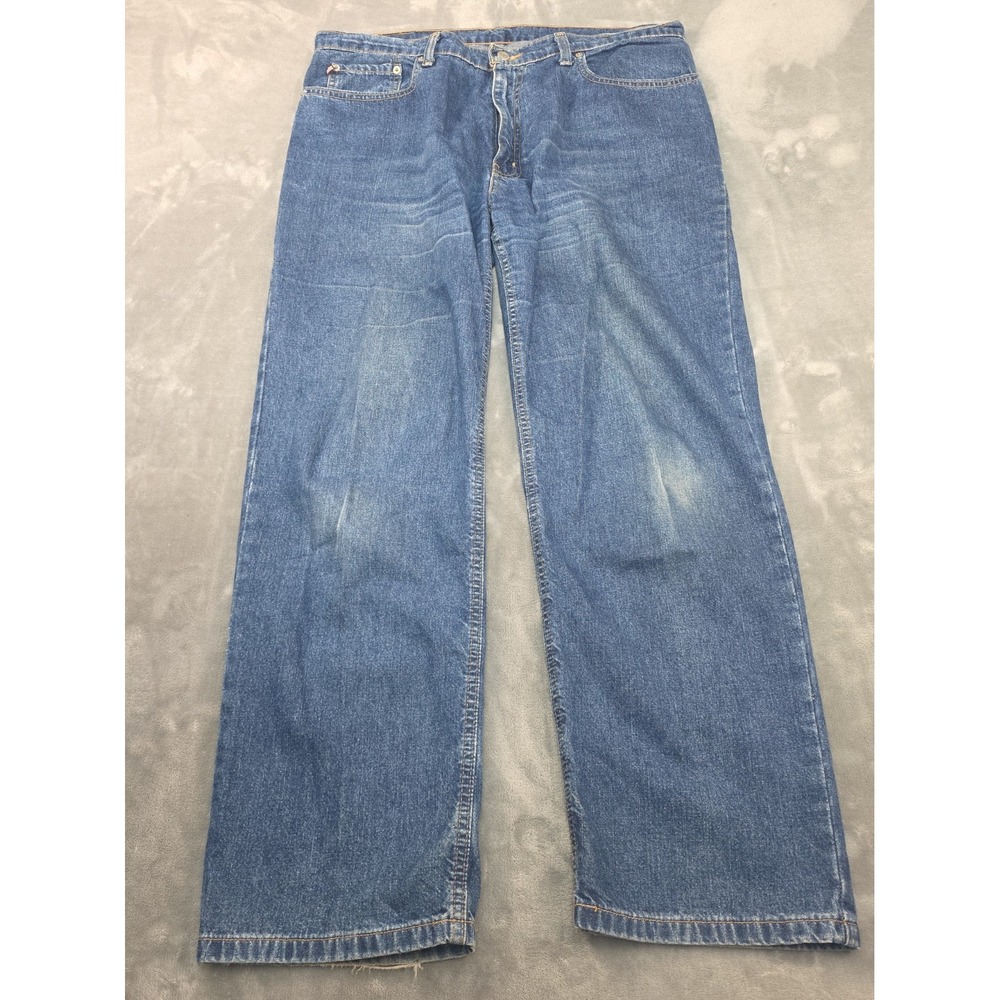 Ralph Lauren Polo Saturday Jeans MSR 36x30 Faded Whiskers Baggy Y2K 90's Vintage